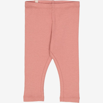 Wheat Main Rib Leggings | Baby Leggings 2021 old rose