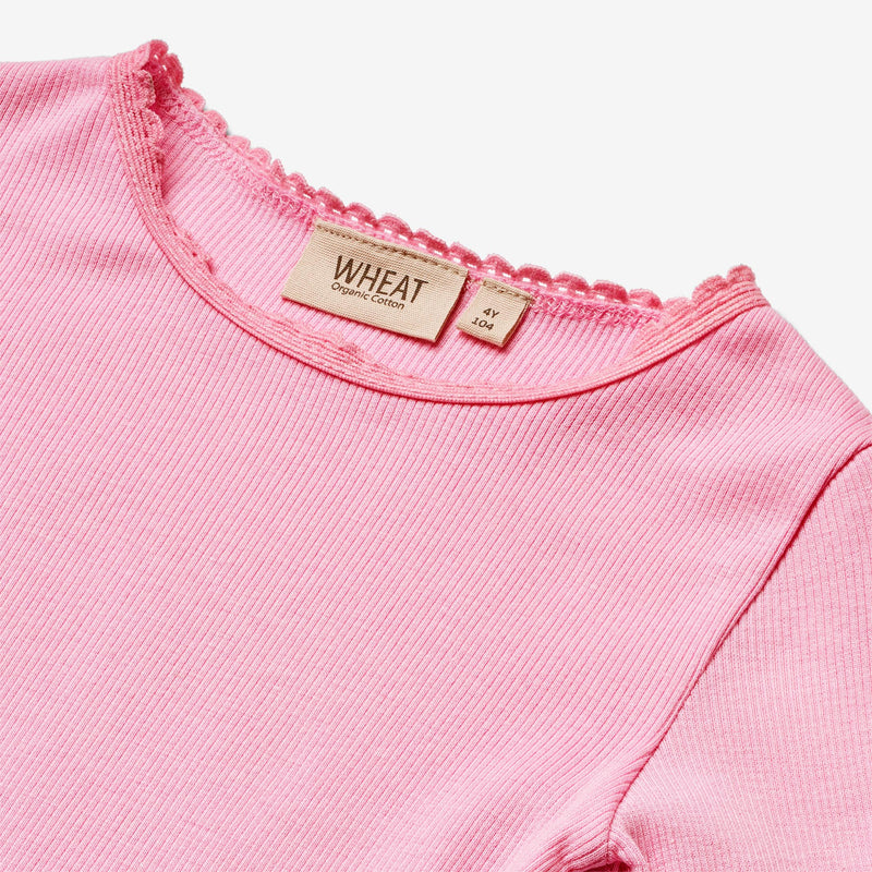 Wheat Main Rib T-Shirt L/S Reese Jersey Tops and T-Shirts 2356 pink