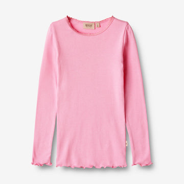 Wheat Main Rib T-Shirt L/S Reese Jersey Tops and T-Shirts 2356 pink
