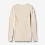 Wheat Main Rib T-Shirt L/S Reese Jersey Tops and T-Shirts 3171 cream