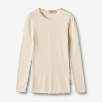 Wheat Main Rib T-Shirt L/S Reese Jersey Tops and T-Shirts 3171 cream