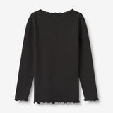 Wheat Main Rib T-Shirt L/S Reese Jersey Tops and T-Shirts 0021 black