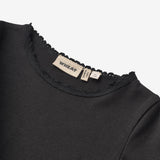 Wheat Main Rib T-Shirt L/S Reese Jersey Tops and T-Shirts 0021 black