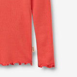 Wheat Main Rib T-Shirt L/S Reese Jersey Tops and T-Shirts 1123 candy red
