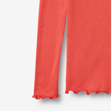 Wheat Main Rib T-Shirt L/S Reese Jersey Tops and T-Shirts 1123 candy red