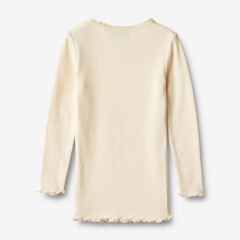 Wheat Main Rib T-Shirt L/S Reese Jersey Tops and T-Shirts 3171 cream