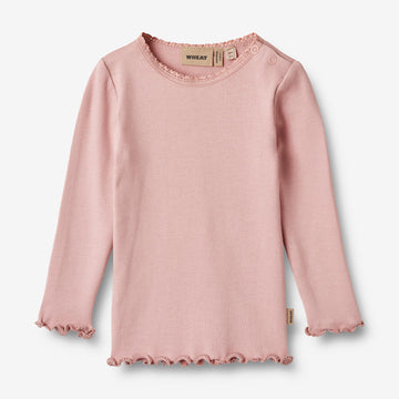 Wheat Main Rib T-Shirt L/S Reese Jersey Tops and T-Shirts 1188 rose frost