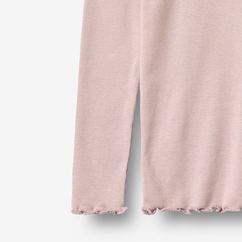 Wheat Main Rib T-Shirt L/S Reese T-Shirt 1354 soft lilac