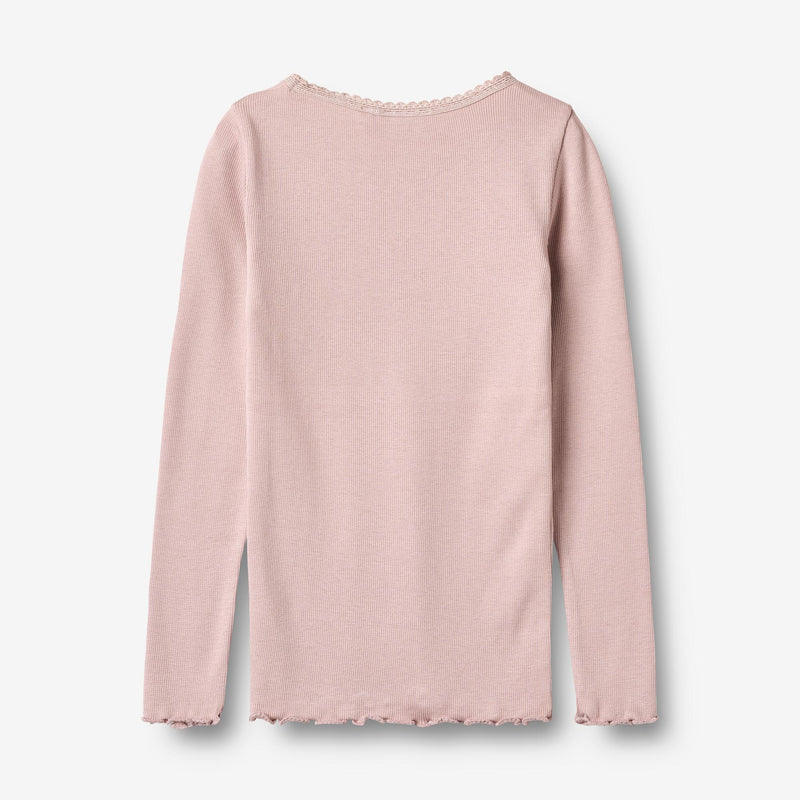 Wheat Main Rib T-Shirt L/S Reese T-Shirt 1354 soft lilac