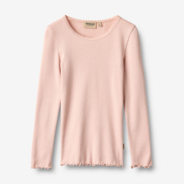 Wheat Main Rib T-Shirt L/S Reese T-Shirt 2317 dim rose