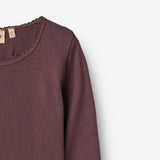 Wheat Main Rib T-Shirt L/S Reese T-Shirt 3030 fudge