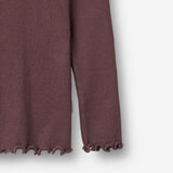 Wheat Main Rib T-Shirt L/S Reese T-Shirt 3030 fudge