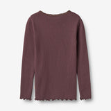 Wheat Main Rib T-Shirt L/S Reese T-Shirt 3030 fudge
