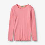 Wheat Main Rib T-Shirt L/S Reese T-Shirt 9568 soft pink