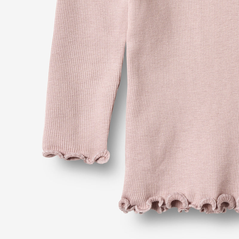 Wheat Main Rib T-Shirt L/S Reese T-Shirt 1354 soft lilac