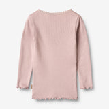 Wheat Main Rib T-Shirt L/S Reese T-Shirt 1354 soft lilac