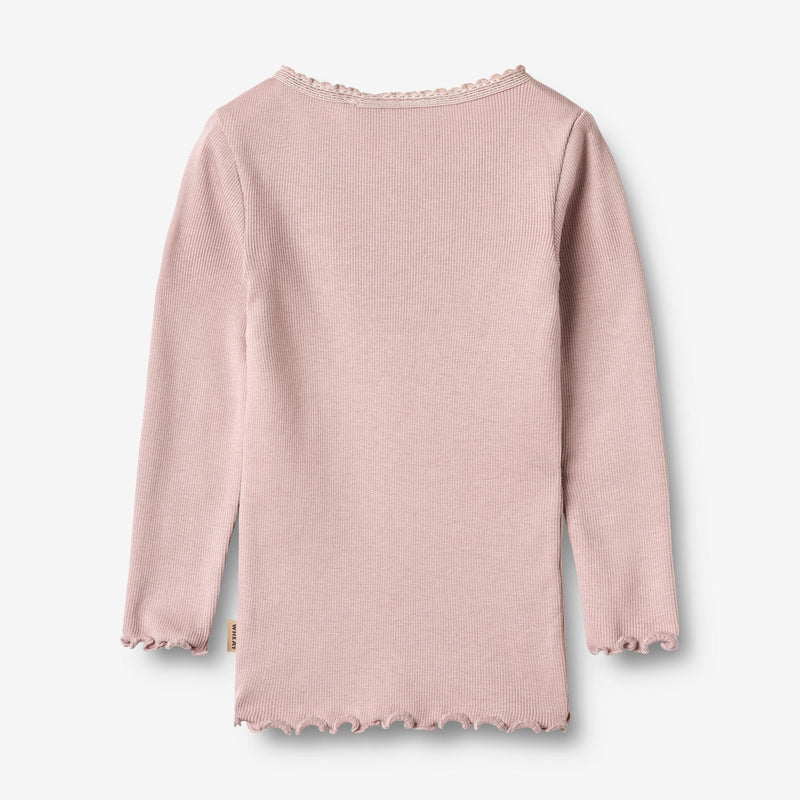 Wheat Main Rib T-Shirt L/S Reese T-Shirt 1354 soft lilac