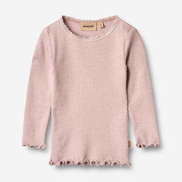 Wheat Main Rib T-Shirt L/S Reese T-Shirt 1354 soft lilac