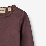 Wheat Main Rib T-Shirt L/S Reese T-Shirt 3030 fudge