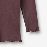 Wheat Main Rib T-Shirt L/S Reese T-Shirt 3030 fudge