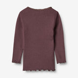 Wheat Main Rib T-Shirt L/S Reese T-Shirt 3030 fudge