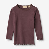 Wheat Main Rib T-Shirt L/S Reese T-Shirt 3030 fudge