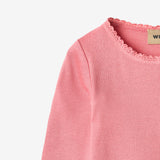 Wheat Main Rib T-Shirt L/S Reese T-Shirt 9568 soft pink