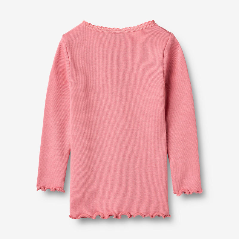 Wheat Main Rib T-Shirt L/S Reese T-Shirt 9568 soft pink