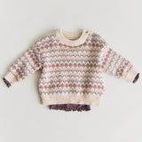 Wheat Main Rib T-Shirt L/S Reese T-Shirt 9623 plum truffle
