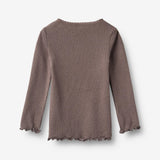 Wheat Main Rib T-Shirt L/S Reese T-Shirt 9623 plum truffle
