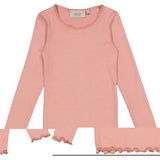 Rib T-Shirt Lace LS - rosie