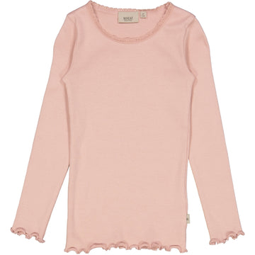 Wheat Main Rib T-Shirt Lace LS Jersey Tops and T-Shirts 2270 misty rose
