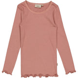 Wheat Main Rib T-Shirt Lace LS Jersey Tops and T-Shirts 2112 rose cheeks