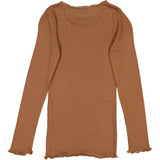 Wheat Main Rib T-Shirt Lace LS Jersey Tops and T-Shirts 9003 acorn