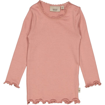 Wheat Main Rib T-Shirt Lace LS Jersey Tops and T-Shirts 2024 rosie