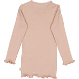 Wheat Main Rib T-Shirt Lace LS Jersey Tops and T-Shirts 2487 rose powder