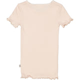 Wheat Main Rib T-Shirt Lace SS Jersey Tops and T-Shirts 2400 powder
