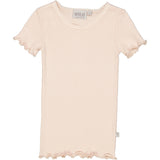 Wheat Main Rib T-Shirt Lace SS Jersey Tops and T-Shirts 2400 powder