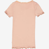 Wheat Rib T-Shirt Lace SS Jersey Tops and T-Shirts 2031 rose dawn