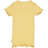 Wheat Main Rib T-Shirt Lace SS Jersey Tops and T-Shirts 5083 sahara sun