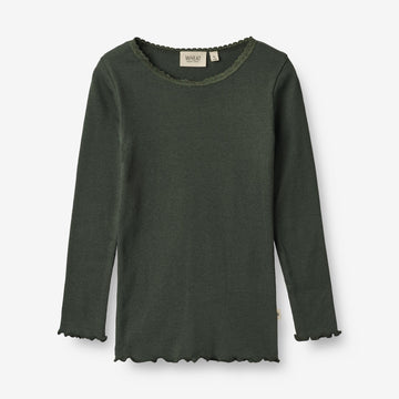 Wheat Main Rib T-Shirt Reese Jersey Tops and T-Shirts 0025 black coal