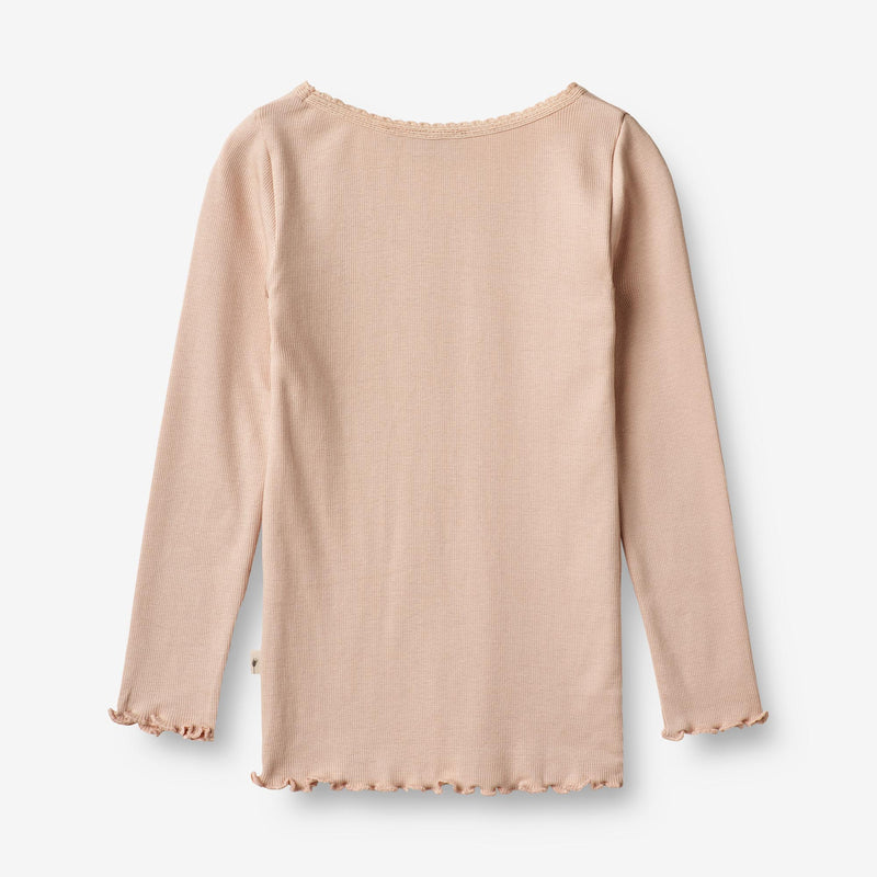 Wheat Main Rib T-Shirt Reese Jersey Tops and T-Shirts 2032 rose dust