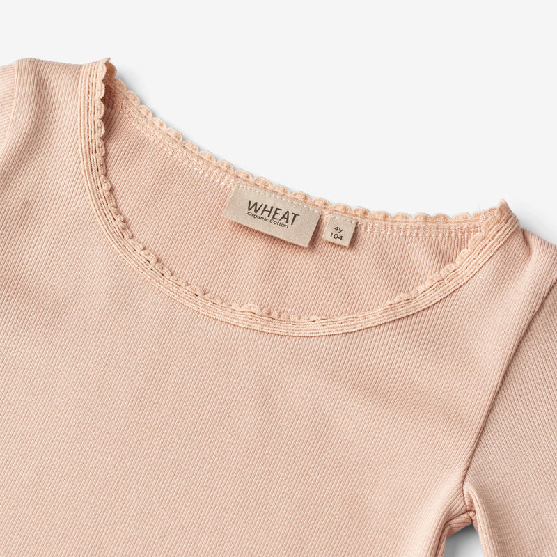 Wheat Main Rib T-Shirt Reese Jersey Tops and T-Shirts 2032 rose dust