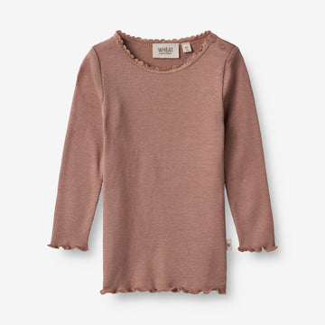 Wheat Main Rib T-Shirt Reese | Baby Jersey Tops and T-Shirts 2032 rose dust