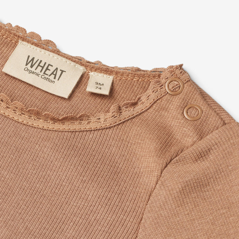 Wheat Main Rib T-Shirt Reese | Baby Jersey Tops and T-Shirts 2121 berry dust