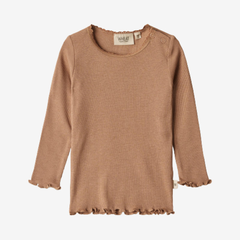 Wheat Main Rib T-Shirt Reese | Baby Jersey Tops and T-Shirts 2121 berry dust