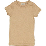 Wheat Main Rib T-Shirt SS Jersey Tops and T-Shirts 3230 sand melange