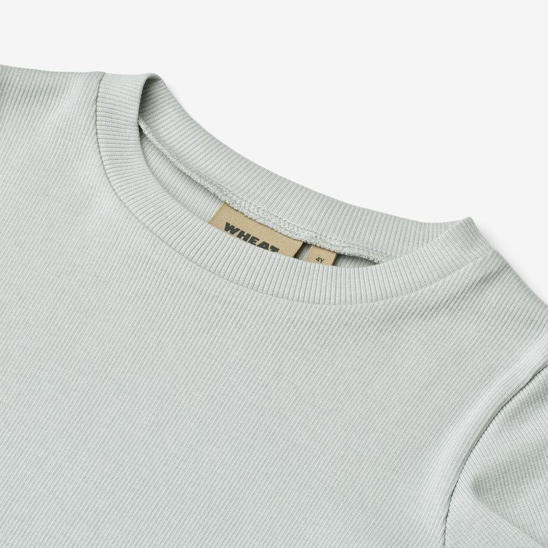 Wheat Main Rib T-Shirt S/S Irene Jersey Tops and T-Shirts 1560 soft blue