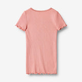 Wheat Main Rib T-Shirt S/S Katie Jersey Tops and T-Shirts 2509 rosette