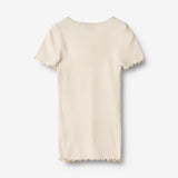 Wheat Main Rib T-Shirt S/S Katie Jersey Tops and T-Shirts 3171 cream